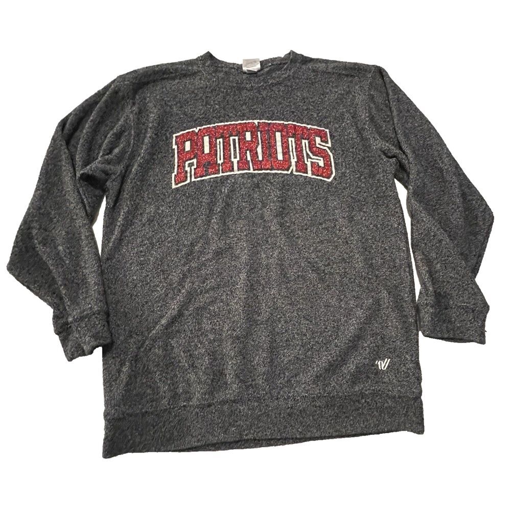 Varsity Spirit Size SM PATRIOTS Sparkly‎ Lettered Sweater